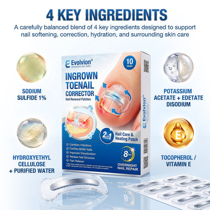 Evolvion® Ingrown Toenail Corrector Nail Renewal Patches