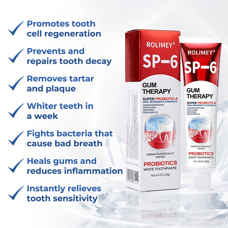 Rolimey® Bio-Probiotic SP-6 Gum Therapy Brightening Dental Toothpaste
