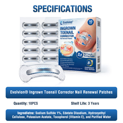 Evolvion® Ingrown Toenail Corrector Nail Renewal Patches