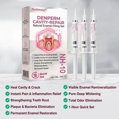 ⭐️Rolimey® DenPerm Cavity-Repair Natural Enamel Filling Gel