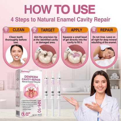 ⭐️Rolimey® DenPerm Cavity-Repair Natural Enamel Filling Gel